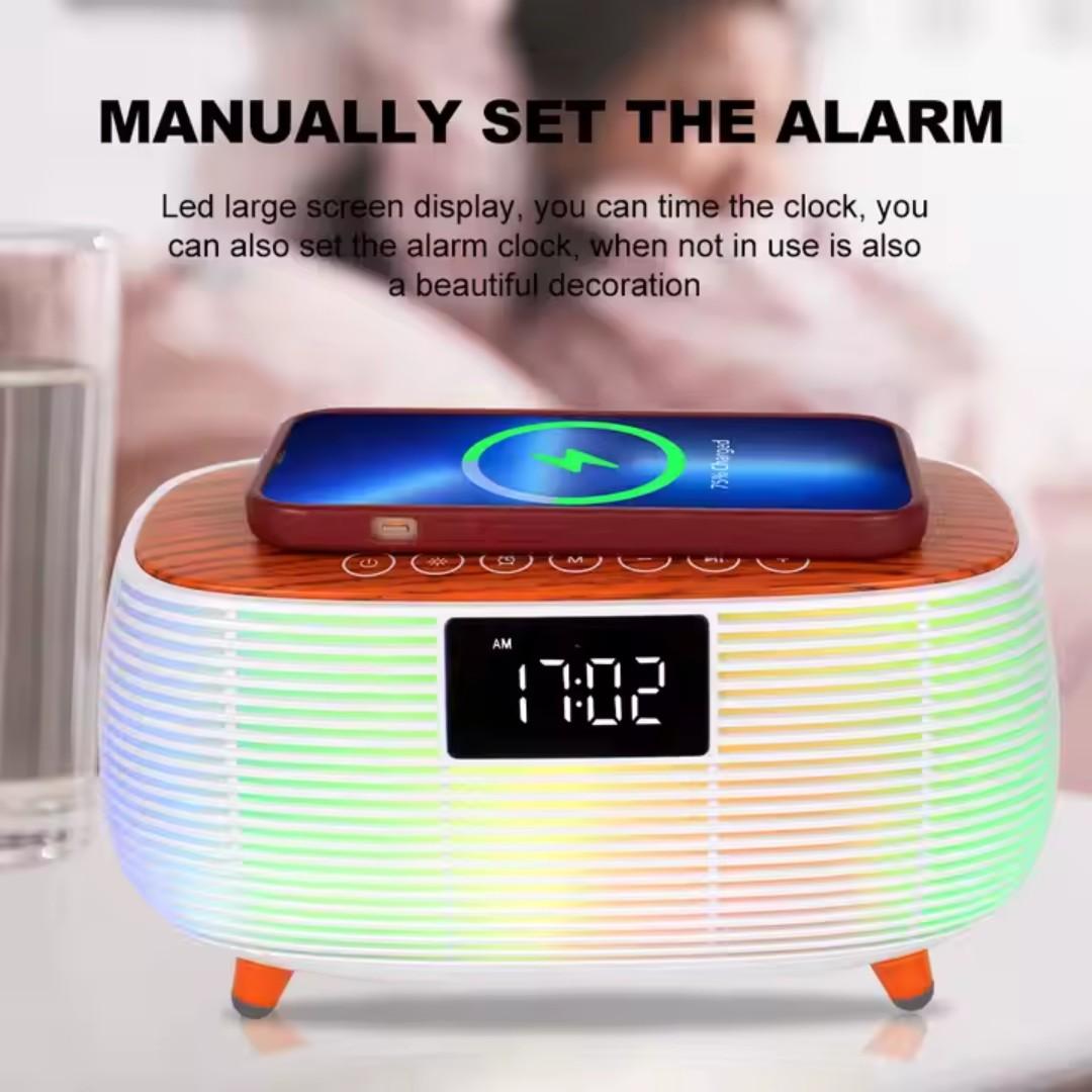 RGB Light BT Speaker With Digital Alarm