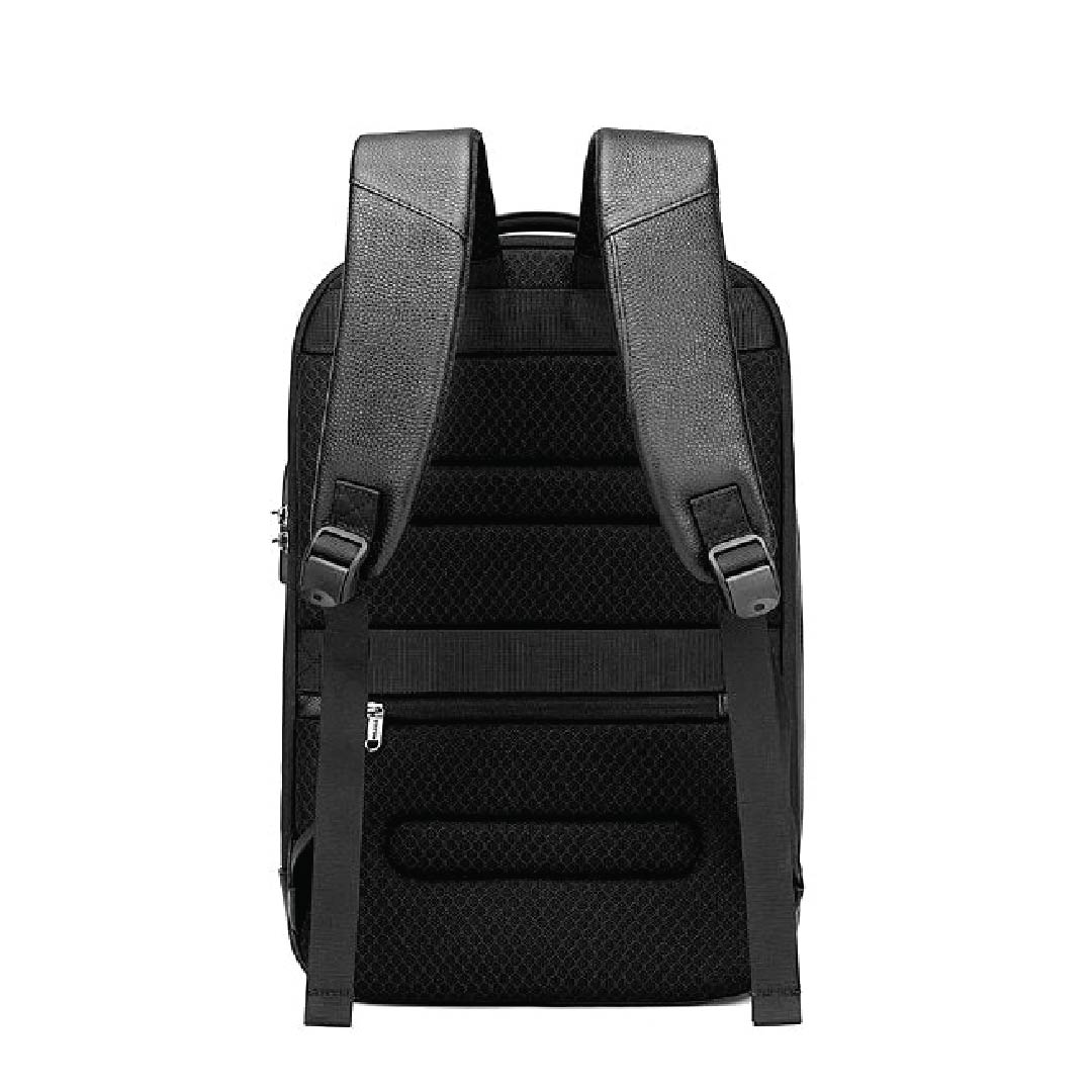 Waterproof Genuine Leather Laptop Backpack for Travel and School