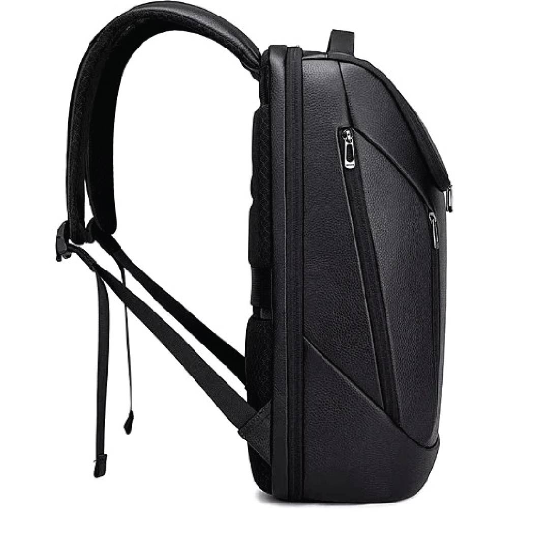 Waterproof Genuine Leather Laptop Backpack for Travel and School