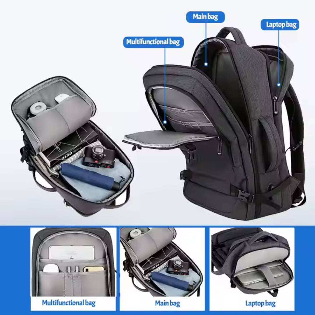 Waterproof Laptop Backpack with USB Charging Port