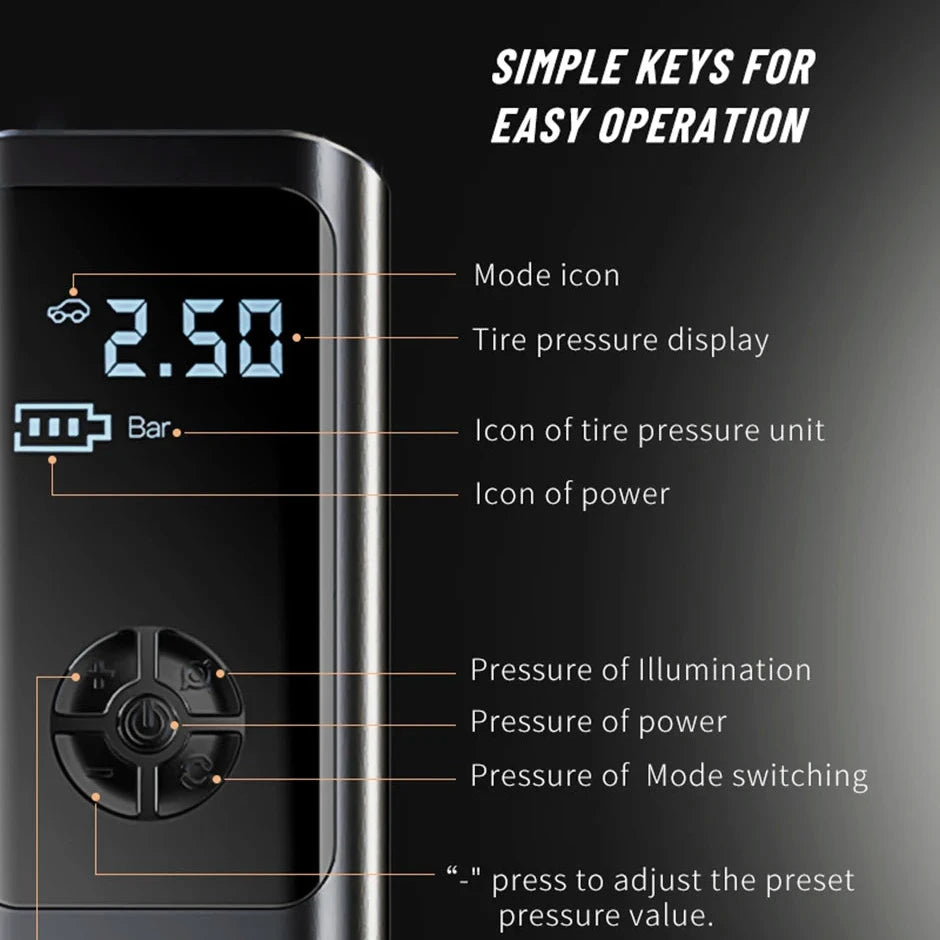 Multi-Use Car Air Pump