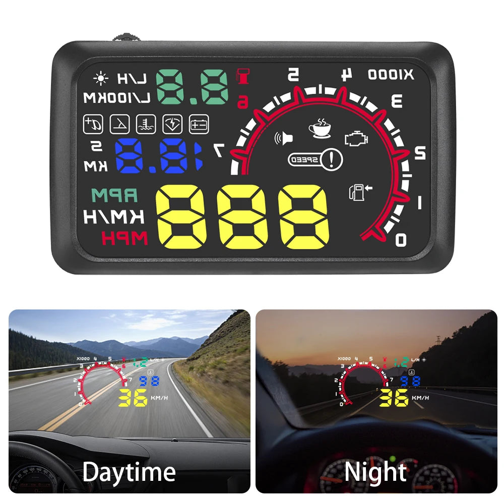 Digital Car HUD Speedometer