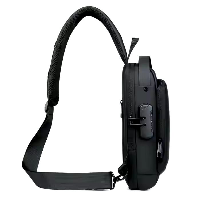 Waterproof Anti-Theft Crossbody Sling Bag with USB Charger