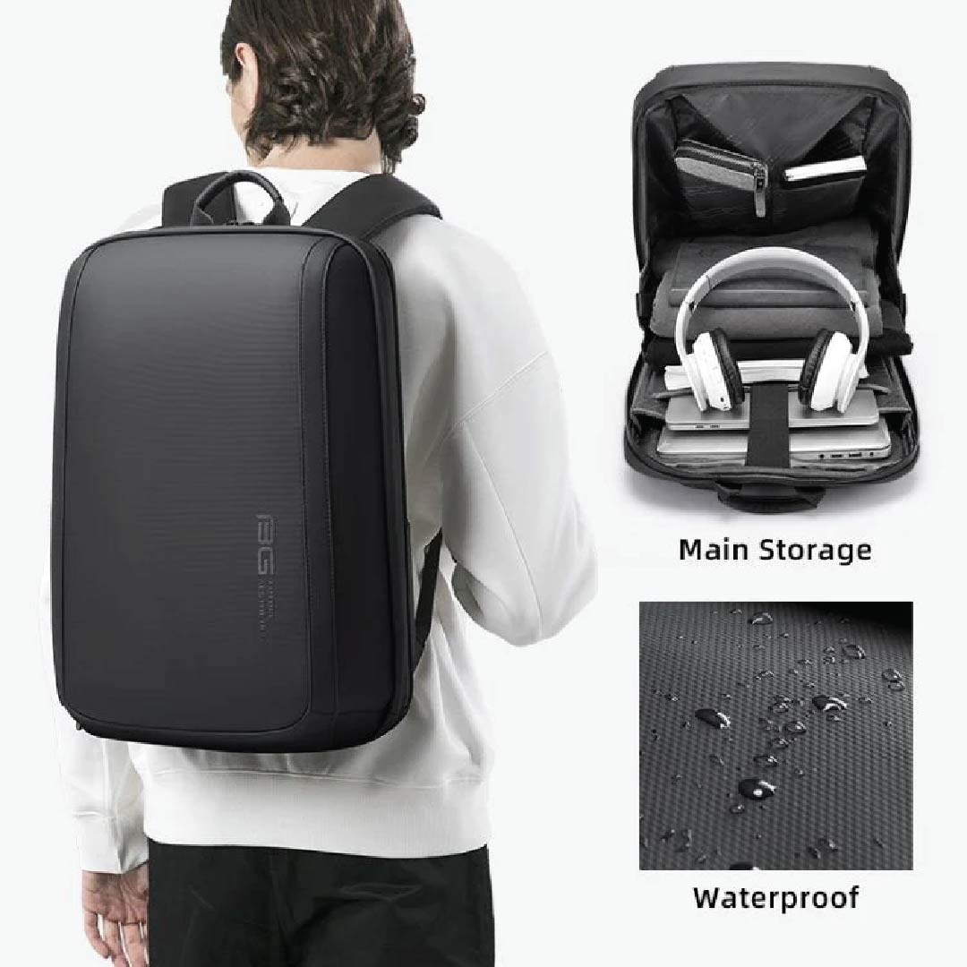 Custom Waterproof Anti-Theft Business Travel Backpack with USB Charging