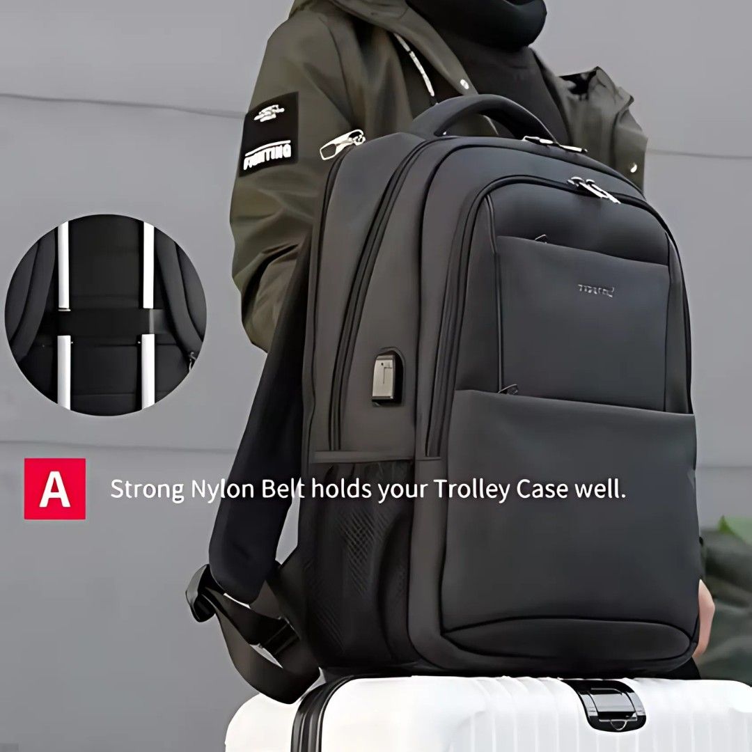 Waterproof Travel Laptop Backpack – Ergonomic, Stylish, and Spacious