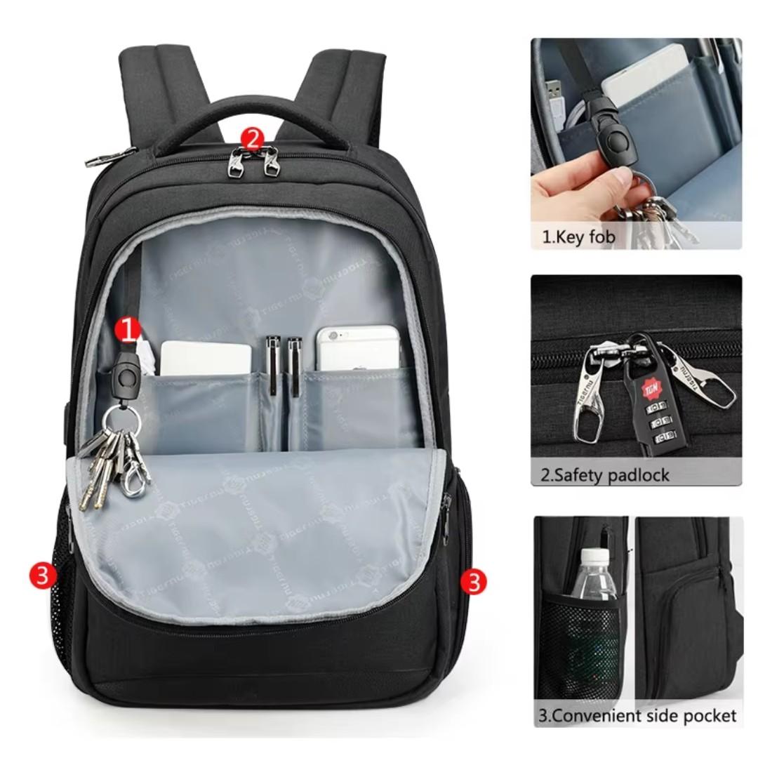 Waterproof Travel Laptop Backpack – Ergonomic, Stylish, and Spacious