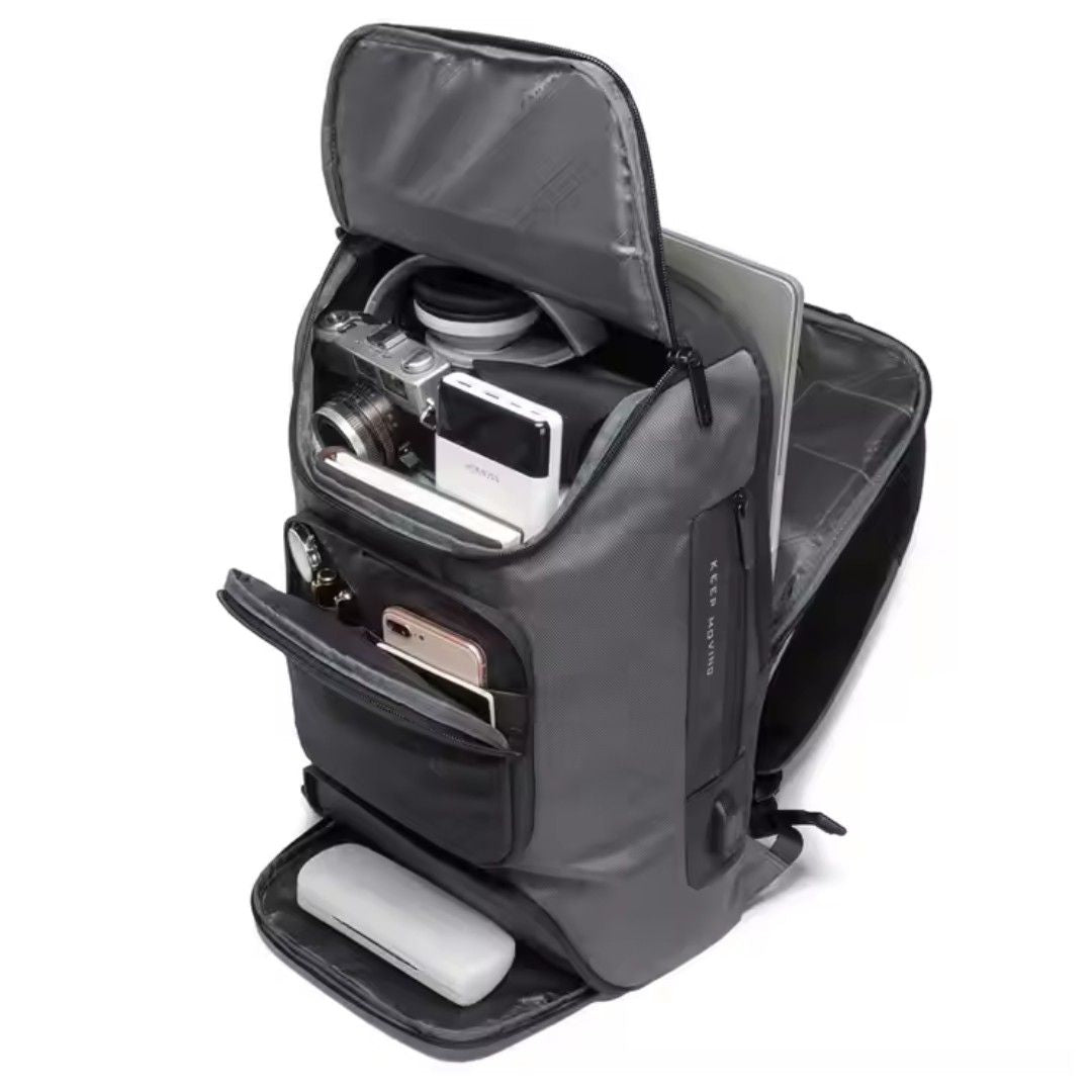 Business and Travel Laptop Backpack with USB Charging Port