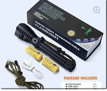 P90 LED Rechargeable Laser Flashlight