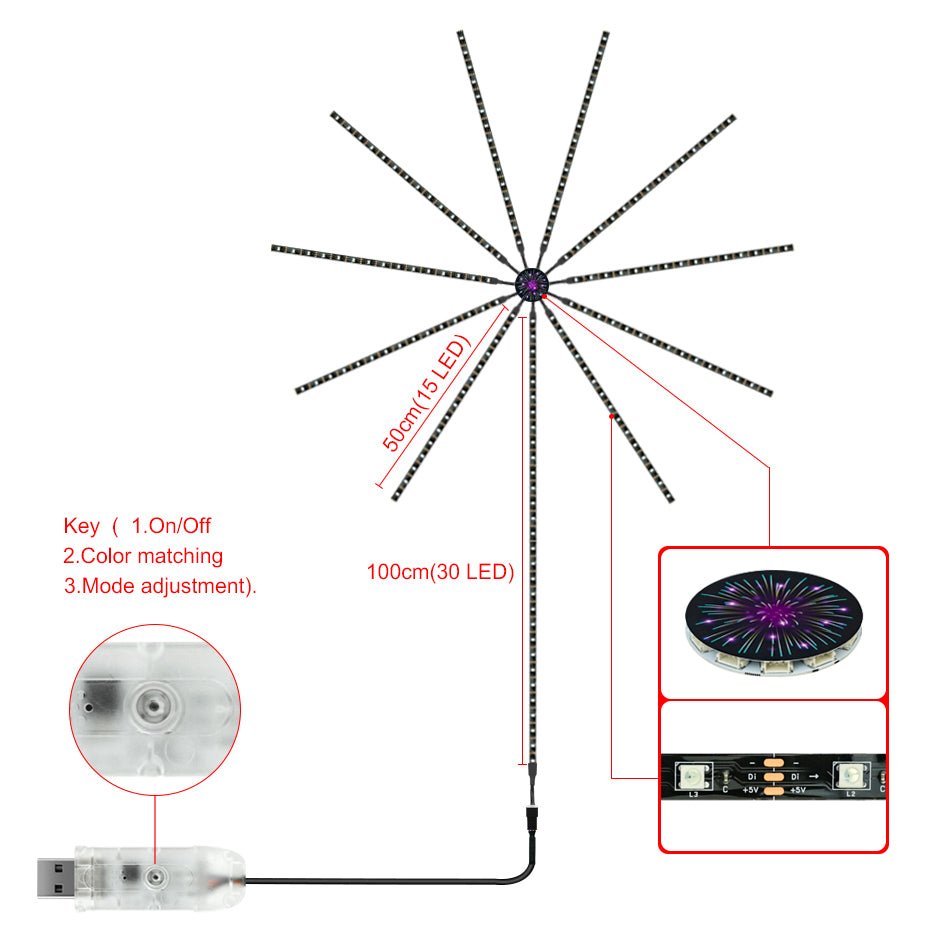 Smart Firework LED Lights